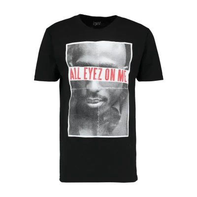 Afbeelding van Mister Tee 2PAC ALL EYEZ ON ME Tshirt print, Heren, Maat: XXL, Black