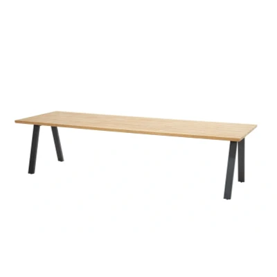 Afbeelding van Ambassador Diningtafel Teak Antracite 300 x 100 cm 4so