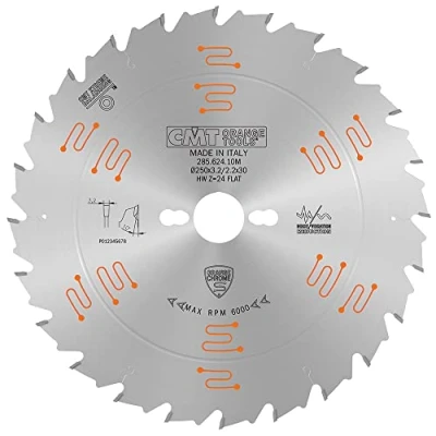 Afbeelding van CMT ORANGE TOOLS 285.624.10M CHROME HW 250x3.2/2.2x30 Z24 Flat