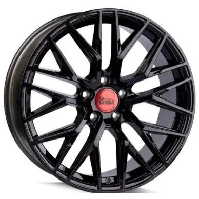 Afbeelding van MAM 5 gat 19duim 112mm lichtmetalen Velg RS4 glanzend zwart MAMRS48519511230BP