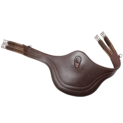 Afbeelding van Qhp Singel buikflap luxe D.Brown 135 Singels paard