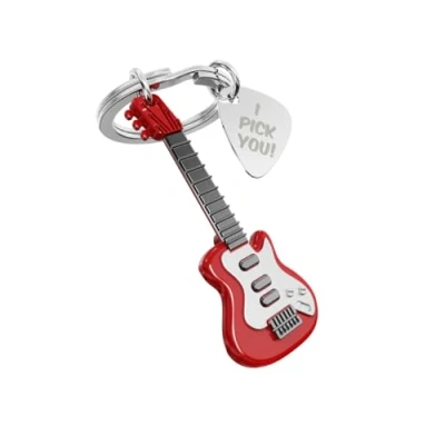 Afbeelding van Metalmorphose Sleutelhanger Elektrische Gitaar + Plectrum