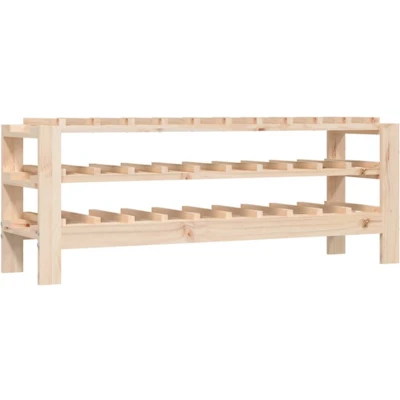 Afbeelding van Wijnrek 109,5x30x42 cm massief grenenhout
