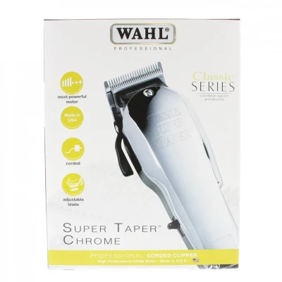 Afbeelding van Wahl Super Taper chroom Haibu by Kapperskorting.com