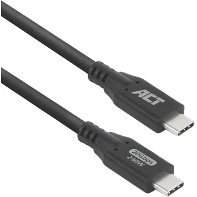 Afbeelding van ACT USB4 20Gbps 240W USB Type C kabel, 0,5 meter