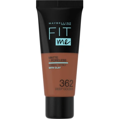 Afbeelding van 1+1 gratis: Maybelline Fit Me Matte + Poreless Foundation 362 Deep Golden