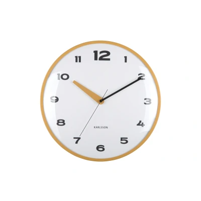 Afbeelding van Karlsson Wandklok Brisk Dome Okergeel Ø40cm