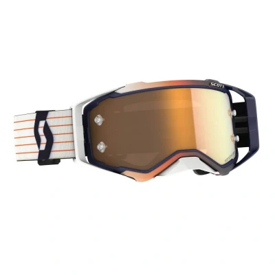 Afbeelding van Scott Prospect Crossbril Blauw / Wit (Lens: Goud Chrome Works)