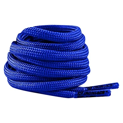 Afbeelding van IRONLACE Paracord 550, veters, hardlopers, wandelaars, laarzen, vrijetijdsschoenen, 1 paar, meerdere kleuren en lengtes, koningsblauw, 137 cm