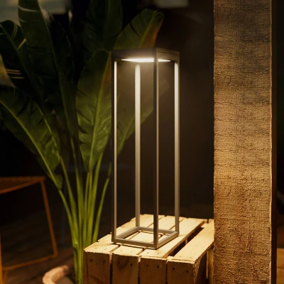 Afbeelding van Numove LED lamp op zonne energie, grafietgrijs, hoogte 52,5 cm