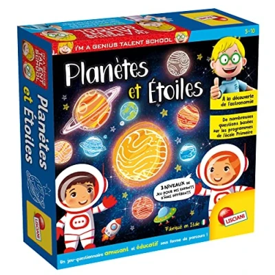 Image de Liscianigiochi Lisciani I&#039;m a Genius Talent School Planètes et Etoiles Jeu Educatif Quiz Amusant Découvre l&#039;Astronomie Pour Enfants de 5 à 10 ans