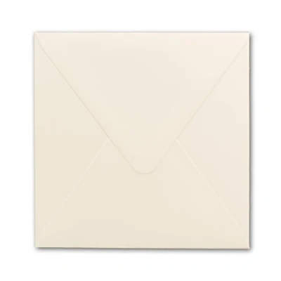 Afbeelding van 2 stuks vierkante enveloppen crème 150x150 mm cm 120g/m² voor speciale gelegenheden nat lijmen merkkwaliteit van GUSTAV NEUSER 150 ivoor