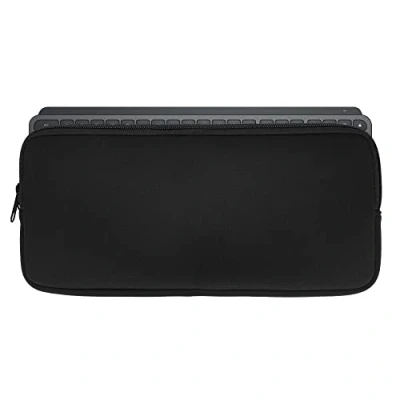 Afbeelding van kwmobile toetsenbord hoes geschikt voor Logitech Mx Keys Mini Wireless hoesje Neopreen keyboard beschermhoes Reis case met rits Keyboards cover in zwart