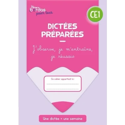 Image de Cahiers Bordas pour tous Dictées CE1 2023 Cahier élève