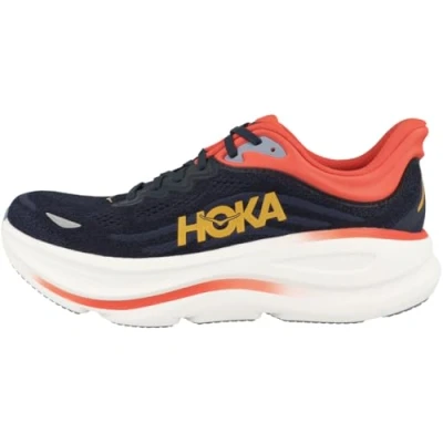 Afbeelding van HOKA Bondi Hardloopschoenen voor op de weg, Heren, Maat: 44 2/3, Varsity navy/nautical blue Textiel/ synthetisch