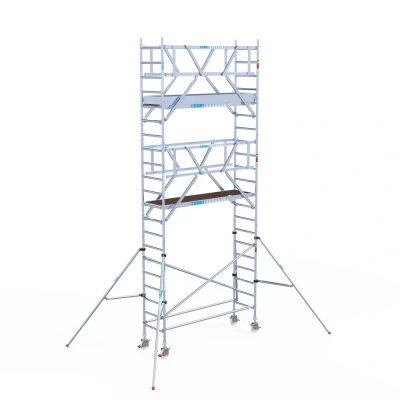 Afbeelding van Rolsteiger 0.75x2.50x7.20m lichtgewicht platformen incl. dubbele voorloopleuningen