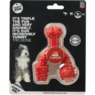 Afbeelding van TastyBone Small Trio Bone beef Hond Kauwspeelgoed Vegan Kluif Nylabone