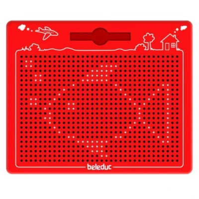 Afbeelding van Beleduc het magische magnetische spel afmetingen: 31 x 25,5 1,2 cm, 21042, rood, 280 255 12 mm