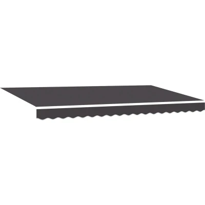 Afbeelding van vidaXL Luifel Vervangende Stof voor 4x2 m Frame Anthraciet