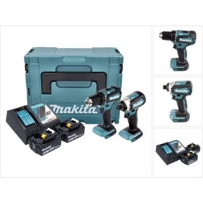 Afbeelding van Makita DLX2289TJ combiset DDF485 18v Boor en schroefmachine + DTD153 Accu slagschroevendraaier