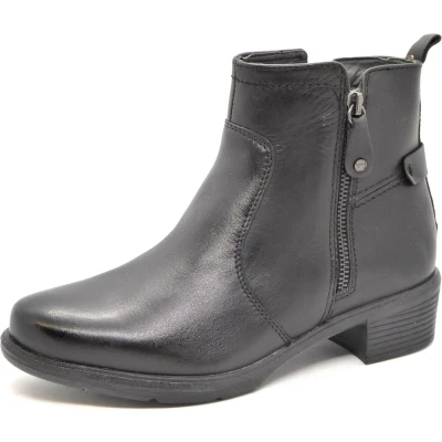 Afbeelding van Tamaris Comfort Korte laarzen, Dames, Maat: 38, Black Leer