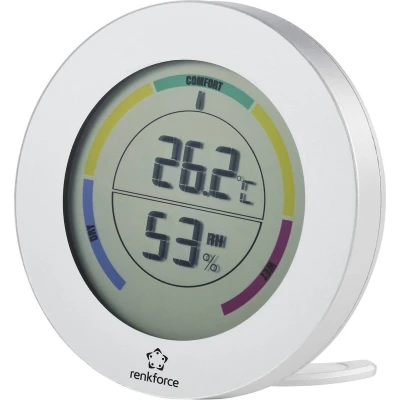 Afbeelding van Renkforce Thermo en hygrometer Zilver