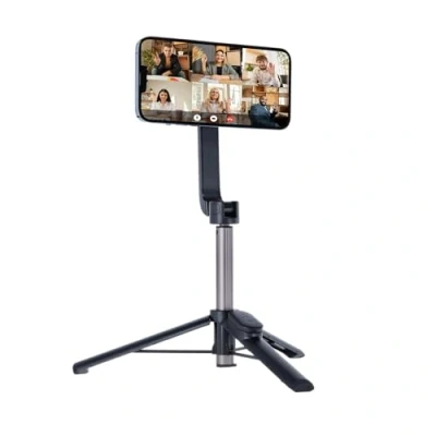 Afbeelding van Rollei Smartphone selfiestatief: mini statief met afstandsbediening, in hoogte verstelbaar tot 65,6 cm, 3 1: statief, selfiestick, bluetooth, compact en stabiel, ideaal voor