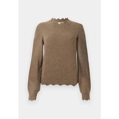 Afbeelding van VILA Vinikolina O NECK Trui, Dames, Maat: XS, Brown