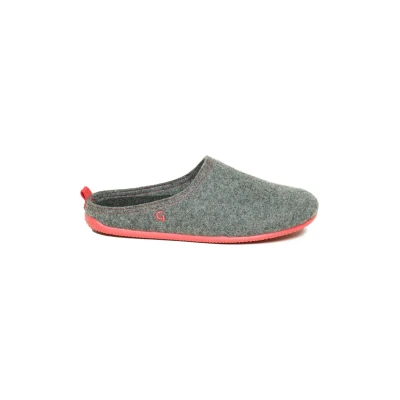 Afbeelding van Gottstein Slidein Pantoffels, Maat: 38, Grey raspberry Wol