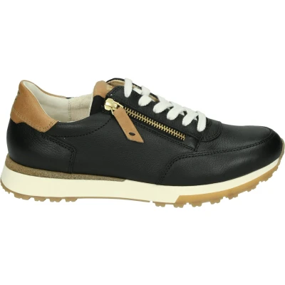 Afbeelding van Paul Green Sneakers laag, Dames, Maat: 40, Black cuoio Leer