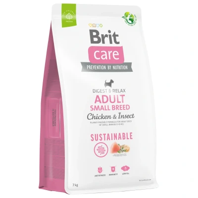 Afbeelding van Brit Care Dog Sustainable Adult Small Breed Kip Hondenvoer 7 kg