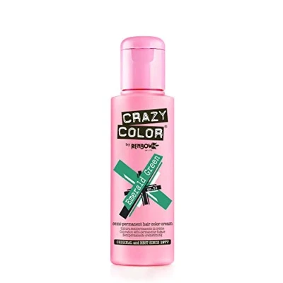 Image de Crazy Colour Lot de 2 teintures semi permanentes pour cheveux 100 ml (vert émeraude)