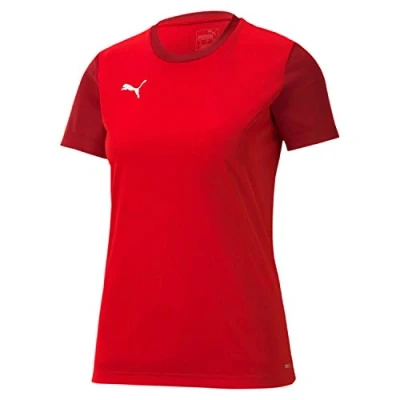 Afbeelding van Puma Teamgoal 23 Sideline Tee W T shirt voor dames, zwart asfalt, XL, Red Chili Pepper