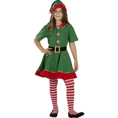Afbeelding van FUNIDELIA Kerst Elven kostuum voor meisjes 10 12 jaar (146 158 cm)