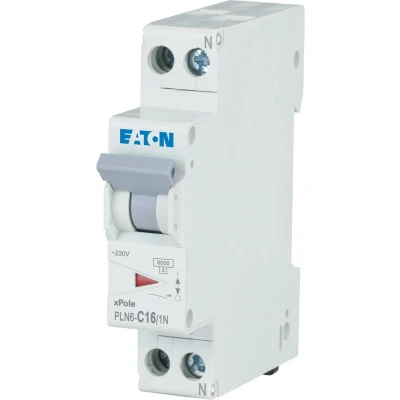 Afbeelding van Eaton installatieautomaat 1 polig nul 16A C karakteristiek PLN6 C161N