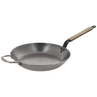 Afbeelding van De Buyer Koekenpan Mineral B Hout ø 32 cm Zonder anti aanbaklaag