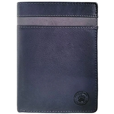 Afbeelding van Frederic Johns® Grand Classic portefeuille voor heren in leer RFID Speciale kaarten grijs (Blauwgrijs)