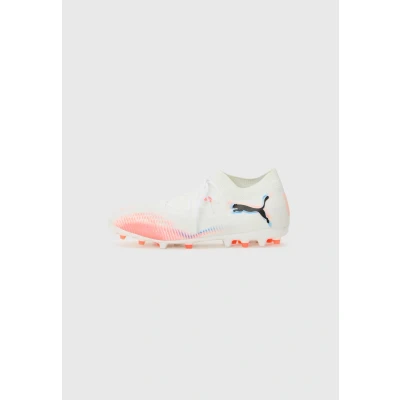 Afbeelding van Puma Future 8 Match Voetbalschoenen met kunststof noppen, Heren, Maat: 39, White/black/glowing red Textiel/ synthetisch