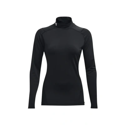 Afbeelding van Under Armour Langarm HG Compression MOCK Hemd, Heren, Maat: Small, Schwarz