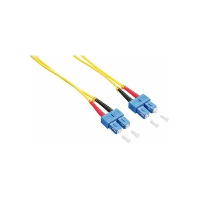 Image de LogiLink Cordon de raccordement mode unique SC (M) pour 5 m fibre optique duplex 9 / 125 micromètres OS2 sans halogène jaune