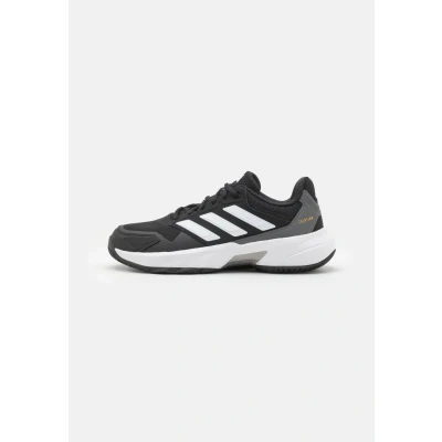 Afbeelding van adidas Performance Courtjam Control 3 Tennisschoenen voor kleibanen, Heren, Maat: 39 1/3, Core black/cloud white/grey four Textiel/ synthetisch