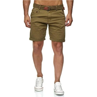 Afbeelding van Indicode Conor katoenen herenshorts, Het leger.