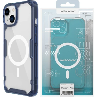 Afbeelding van Nillkin Nature Pro Magnetic case iPhone 14 Plus magnetische MagSafe blauw