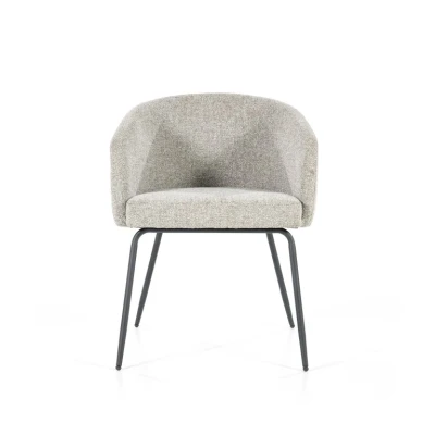 Afbeelding van Eleonora Armstoel Astrid Licht Grijs 76,50cm x 60,00cm