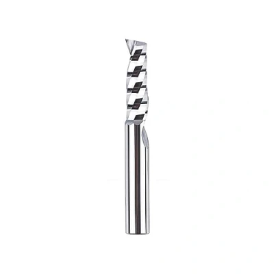 Afbeelding van SpeTool frees, 6 mm, aluminium 1 tand, spiraalsnijder, CNC 22 snijlengte, wolfraamcarbide, monoblok, spiraalvormige voor acryl, kunststoffen,