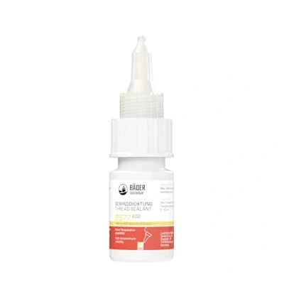 Afbeelding van Bäder B577 Eco gele middelsterke schroefdraadafdichting, 10 ml, schroefdraadlijm, schroefafdichting, vloeibare afdichting, schroefdraadreparatie, afdichting