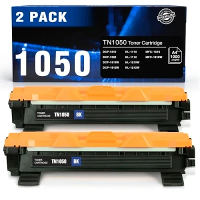 Afbeelding van Toner Experte Compatibel met Brother TN1050, zwart, vervangende tonercartridge voor TN 1050 MFC 1910W DCP 1510 1610W 1612W HL 1110 1210W 1212W printer