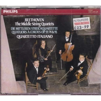Afbeelding van Beethoven: Middle String Quartets / Quartetto Italiano