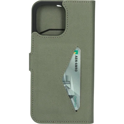 Afbeelding van Mobiparts Classic Wallet Case Apple iPhone 14 Pro Max Stone Green