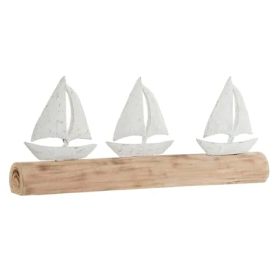 Afbeelding van Decoratieve figuren Home ESPRIT Wit Natuurlijk Jacht Mediterrane 62 x 8,5 25,5 cm